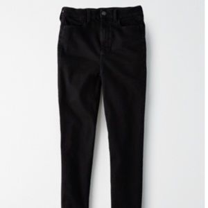 NWT 8 American Eagle Black Curvy Highest Rise pants